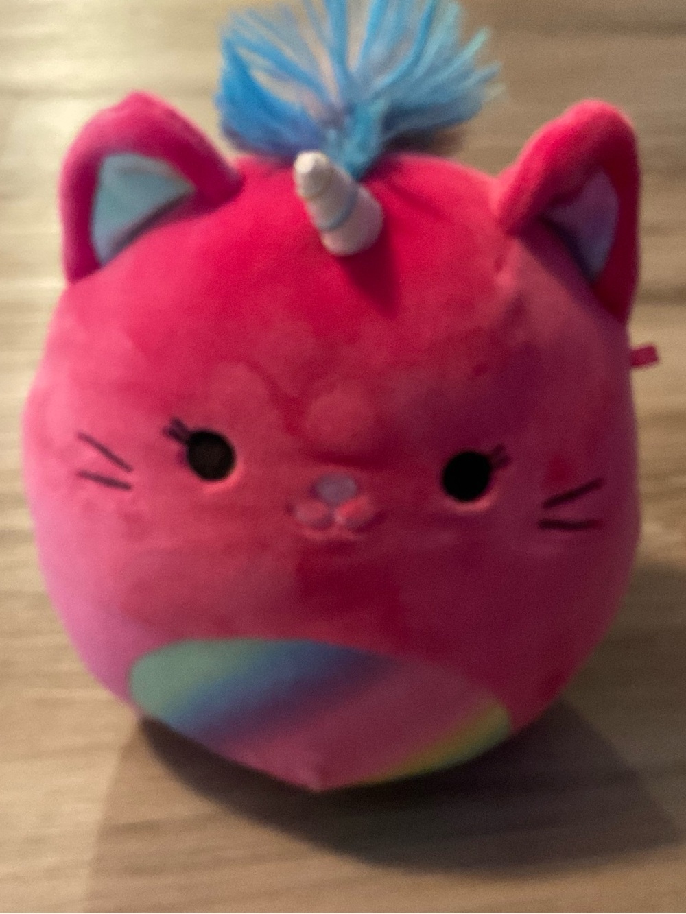 Spuishmallow | Plush Pink Cat Unicorn Pet Toy - Cute Soft Squeaky Plush